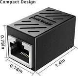 FEDUS RJ45 Coupler Ethernet Coupler Cat7, Cat6, Cat5e RJ45 8P8C Inline lan Coupler Ethernet Extender Adapter Adsl Extension Jointer Extending the Ethernet Cables Female to Female Connector FEDUS