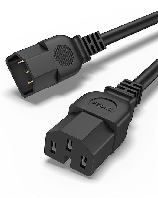 FEDUS ServerLink IEC C14 to C15 Power Link Cable, 18AWG 100% Pure Copper Heavy Duty Extension Cord for Servers, PDU, Cisco Switches & High-Temp Appliances, Flame Retardant PVC, 2Y Warranty