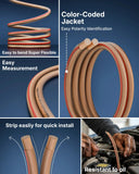 16 Gauge Speaker Wire Crystal Clear - Oxygen-Free Copper, Transparent Audio Cable FEDUS