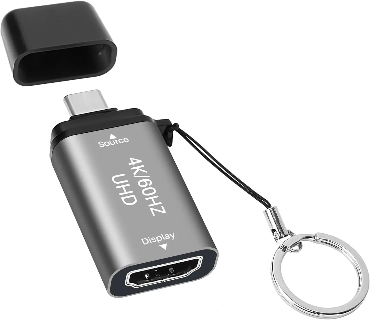 FEDUS Type C to HDMI Converter Cable 4K@60Hz USB C to HDMI Adaptor Cord, MAC Thunderbolt 3/4 Compatible Type C Converter for Laptop, Mobile, iPad Pro, MacBook, Chromebook, TV, Monitor FEDUS