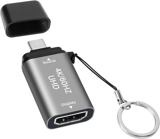 FEDUS Type C to HDMI Converter Cable 4K@60Hz USB C to HDMI Adaptor Cord, MAC Thunderbolt 3/4 Compatible Type C Converter for Laptop, Mobile, iPad Pro, MacBook, Chromebook, TV, Monitor FEDUS