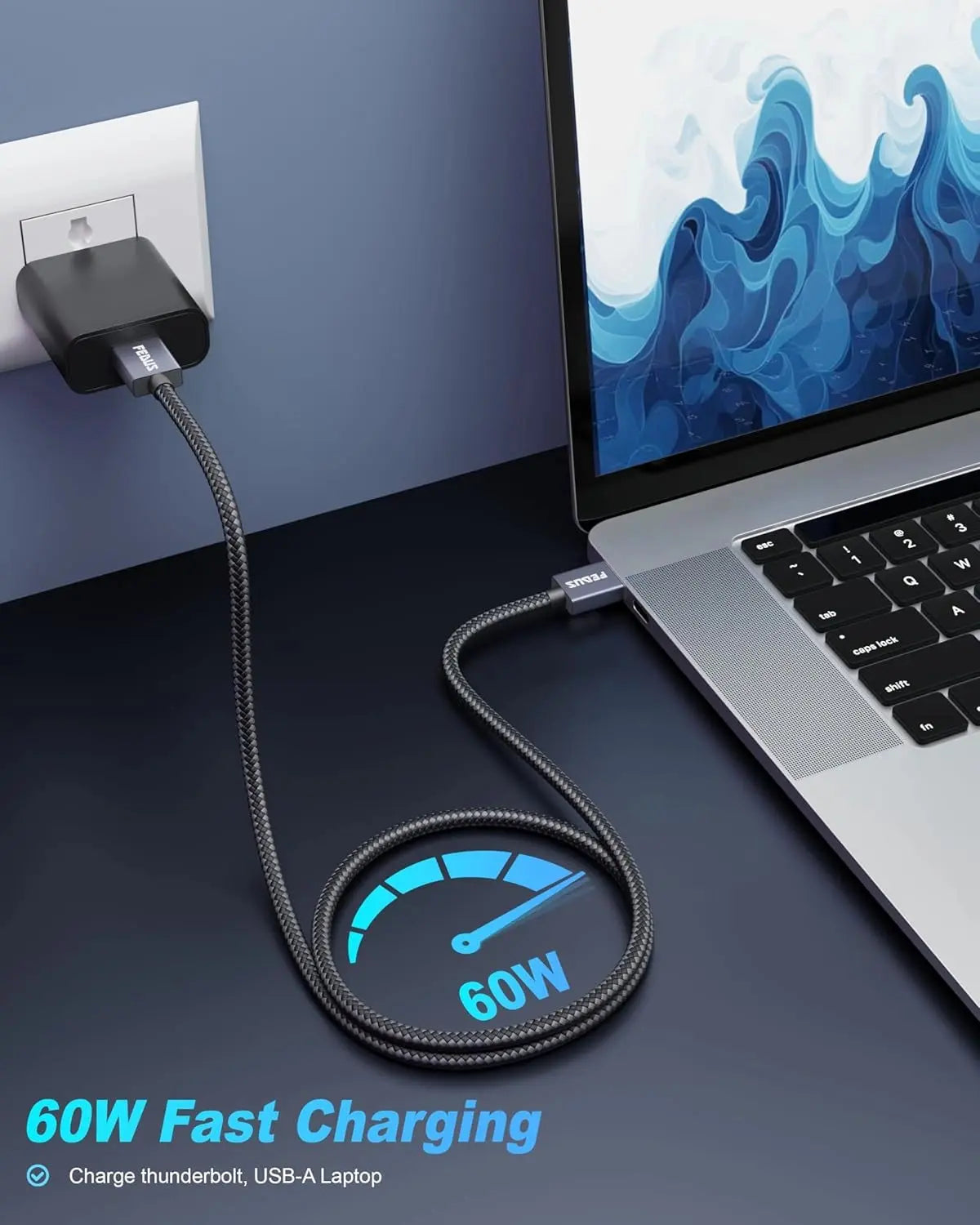 FEDUS USB 3.0 Male to Male Cable High-Speed 5Gbps Data Transfer, Premium Nylon Braided USB to USB Cord 24K Gold-Plated Connectors for Hard Drive Enclosure,Laptop Cooling Pad, Smart TV, DVD FEDUS