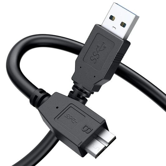 Fedus USB 3.0 A to Micro B SuperSpeed Cable for External & Desktop Hard Disk Drives Cable compatible for WD/Seagate/Toshiba//Hitachi External Hard Drives FEDUS