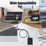 Fedus USB 3.0 A to Micro B SuperSpeed Cable for External & Desktop Hard Disk Drives Cable compatible for WD/Seagate/Toshiba//Hitachi External Hard Drives FEDUS