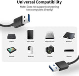 FEDUS USB A to A Cable, High Speed USB 2.0 Type A Male to A Male Cable USB to USB Cord, for Data Transfer Hard Drive Enclosures, Printers, Modems, Cameras, Scanners, Laptop Cooling Pad FEDUS