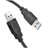 FEDUS USB A to A Cable, High Speed USB 2.0 Type A Male to A Male Cable USB to USB Cord, for Data Transfer Hard Drive Enclosures, Printers, Modems, Cameras, Scanners, Laptop Cooling Pad FEDUS