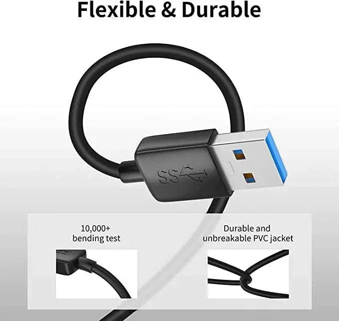 FEDUS USB A to A Cable, High Speed USB 2.0 Type A Male to A Male Cable USB to USB Cord, for Data Transfer Hard Drive Enclosures, Printers, Modems, Cameras, Scanners, Laptop Cooling Pad FEDUS