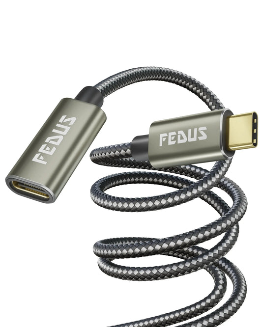 FEDUS USB C Extension Cable10Gbps, USB Type C 3.1 Gen 2 Male to Female Extension Charging 4K Video Sync wire C Type Male to Female Extender Cord Cheeku Technologies