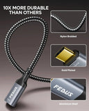 FEDUS USB C to HDMI Adapter 4K@60Hz Type-C to HDMI Female Converter Cable, Portable C Port HDMI Adapter Connector Hub for TV, Monitor and MacBook Pro/Air, Ipad, Surface, Samsung Galaxy Note, XPS FEDUS