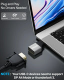 FEDUS USB C to VGA Adapter 1080P@60Hz Type C Male to VGA Female Adapter Converter FEDUS