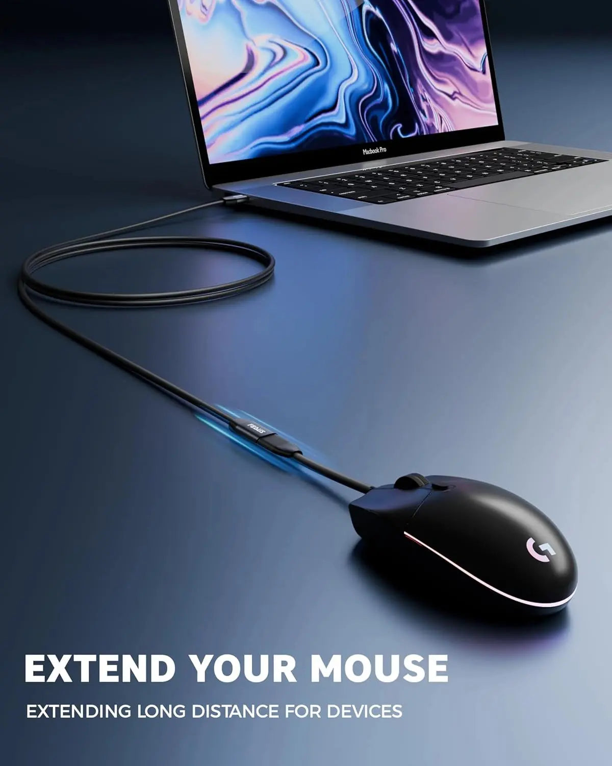 FEDUS USB Extension Cable 3.0 Long usb Male to Female Extender cable for 5Gbps High Data Transfer, TV, PC, Laptop, Camera, Keyboard, Mouse, USB Flash Drive, Hard Drive, Printer, Game controller FEDUS