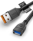 FEDUS USB Extension Cable USB 2.0 Extender Cable for Printer, Keyboard, Mouse, Hard Drive and Laptop Connectivity