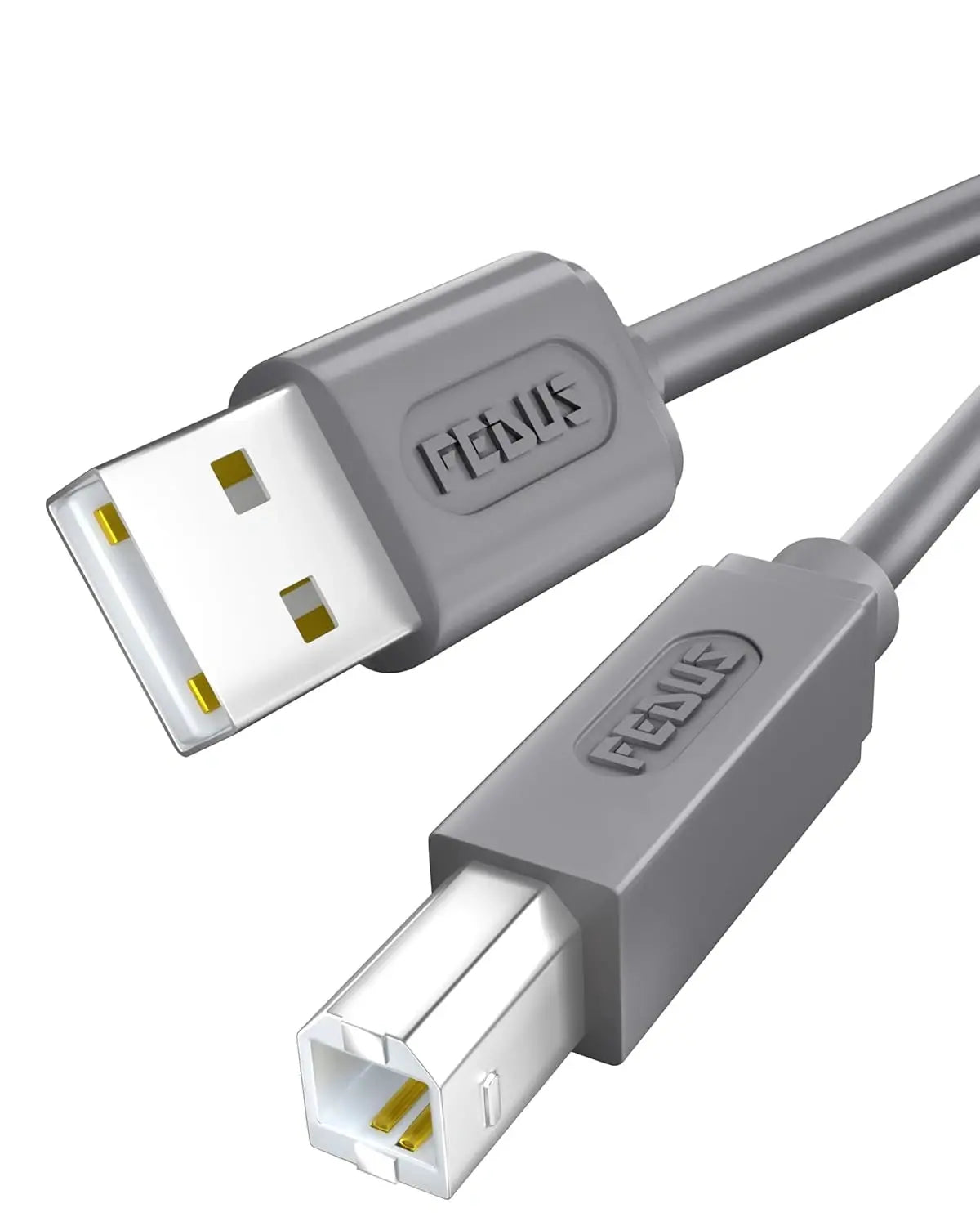 FEDUS USB Printer Cable, Printer USB Cable Wire, USB A Male To USB B 2.0 Male Cord, Scanner Cable Compatible with Printers of Brother Dell, HP Printer Cable, Epson, Canon, Xerox Samsung FEDUS