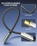 FEDUS USB Type C to 3.5mm Female Headphone Jack Adapter, 3.5 mm jack to Type C connector, Aux to Type C Audio Dongle Cable Cord for iPhone 16/15, Galaxy S24/S23 Ultra, iPad Pro, Headphone, Speaker, Car