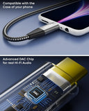 FEDUS USB Type C to 3.5mm Female Headphone Jack Adapter, 3.5 mm jack to Type C connector, Aux to Type C Audio Dongle Cable Cord for iPhone 16/15, Galaxy S24/S23 Ultra, iPad Pro, Headphone, Speaker, Car FEDUS