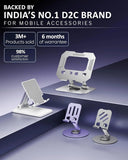 Phone stand with promotional text about a D2C brand in India