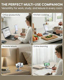 Multifunctional device used for work, study, and leisure in various settings.