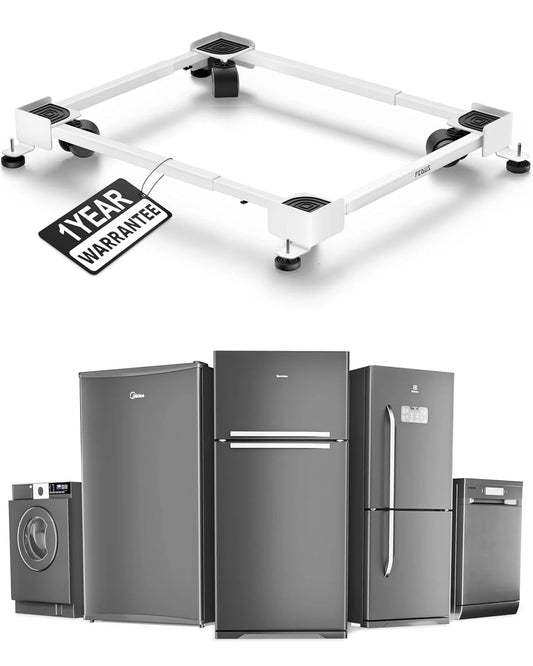 MAXITROL Pro Heavy Duty Washing Machine Stand with 360° Wheels | Trolley for Refrigerator, Fridge & Dishwasher (20x20 to 25x27 inch) FEDUS
