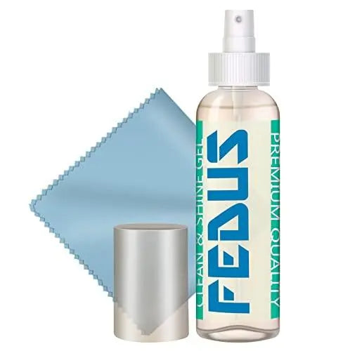 FEDUS Screen Cleaner Fluid Gel Multi-Purpose LCD Cleaning Kit, Liquid Solution with Cloth to Clean Mobile/Laptop Screen, Computer, Tab, LCD Display, Camera (100 ml) - FEDUS