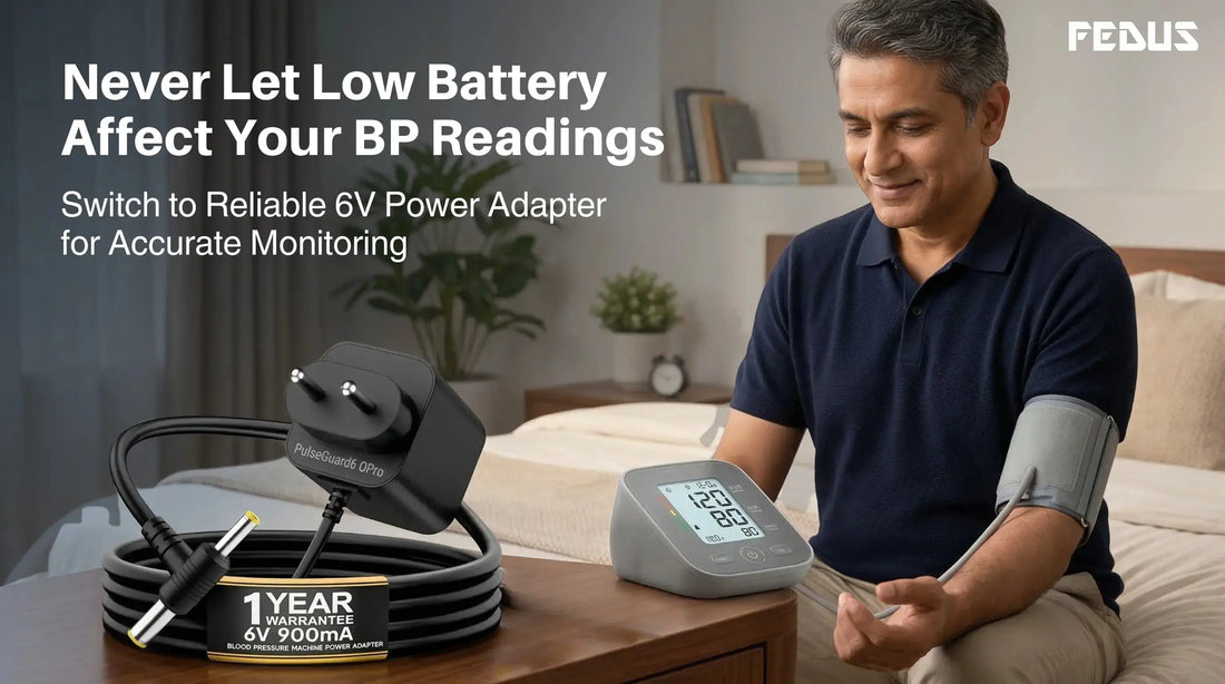 6V Adapter for BP Monitor: Why Batteries Give Wrong Readings & What to Use Instead FEDUS