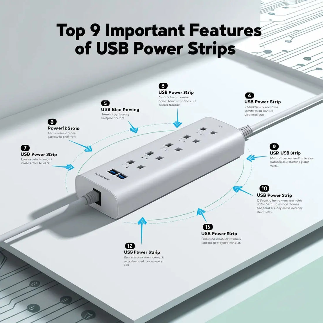 Top 9 Important Features of USB Power Strips FEDUS