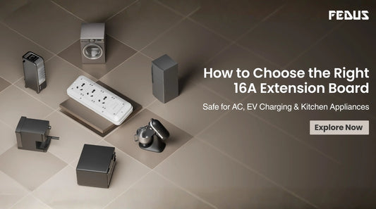 16A heavy duty extension board for AC EV charger microwave and high power appliances