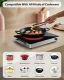FEDUS 2200 Watts Infrared Cooktop, Energy Efficient Cook & Grill Infrared Stove, Electric Stove Chulha, hot plate chula, Current Stoves Burner for cooking All Cookware compatibility Black