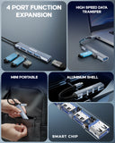FEDUS USB Hub 3.0 USB C Hub, 4 in 1 Type C Multi USB Connector Adapter with USB 3.0 and USB 2.0 Ports, USB Expander for Laptop, Mobile, Pc, Printers, Flash Drive, MacBooks, HDD, Camera, Keyboard, Mouse