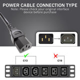 FEDUS 16A 250v Heavy Duty Copper Power Cord 16 Amp Indian Power Plug to IEC 13 Socket, 3 Pin Power Plug Cord