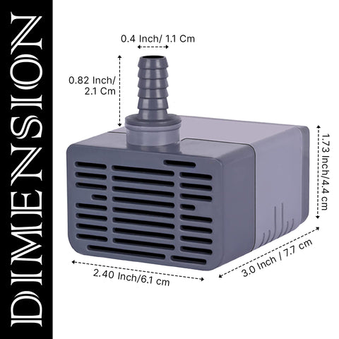 FEDUS 9 Watt Cooler Water Pump | Cooler Pump Submersible,Water Lifting Cooler Water Pump Motor, Aquarium Water Pump Motor, Pond Pump Submersible, Fountain Pump Motor