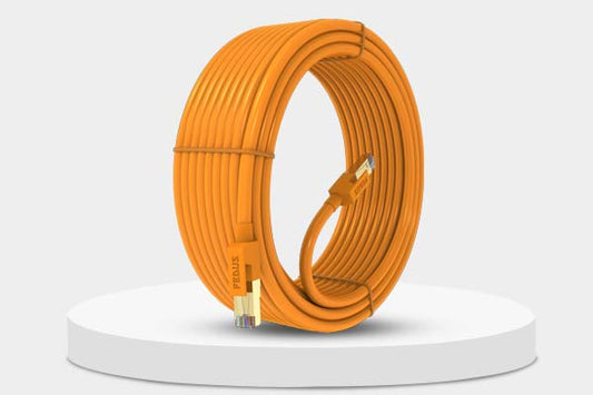 Cat6 Ethernet cable orange