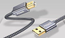USB printer cable usb a to b cable grey