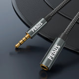 audio cable with 3.5mm male and female connectors, branded FEDUS.