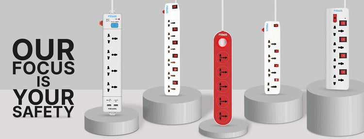 Power strip banner multicolor