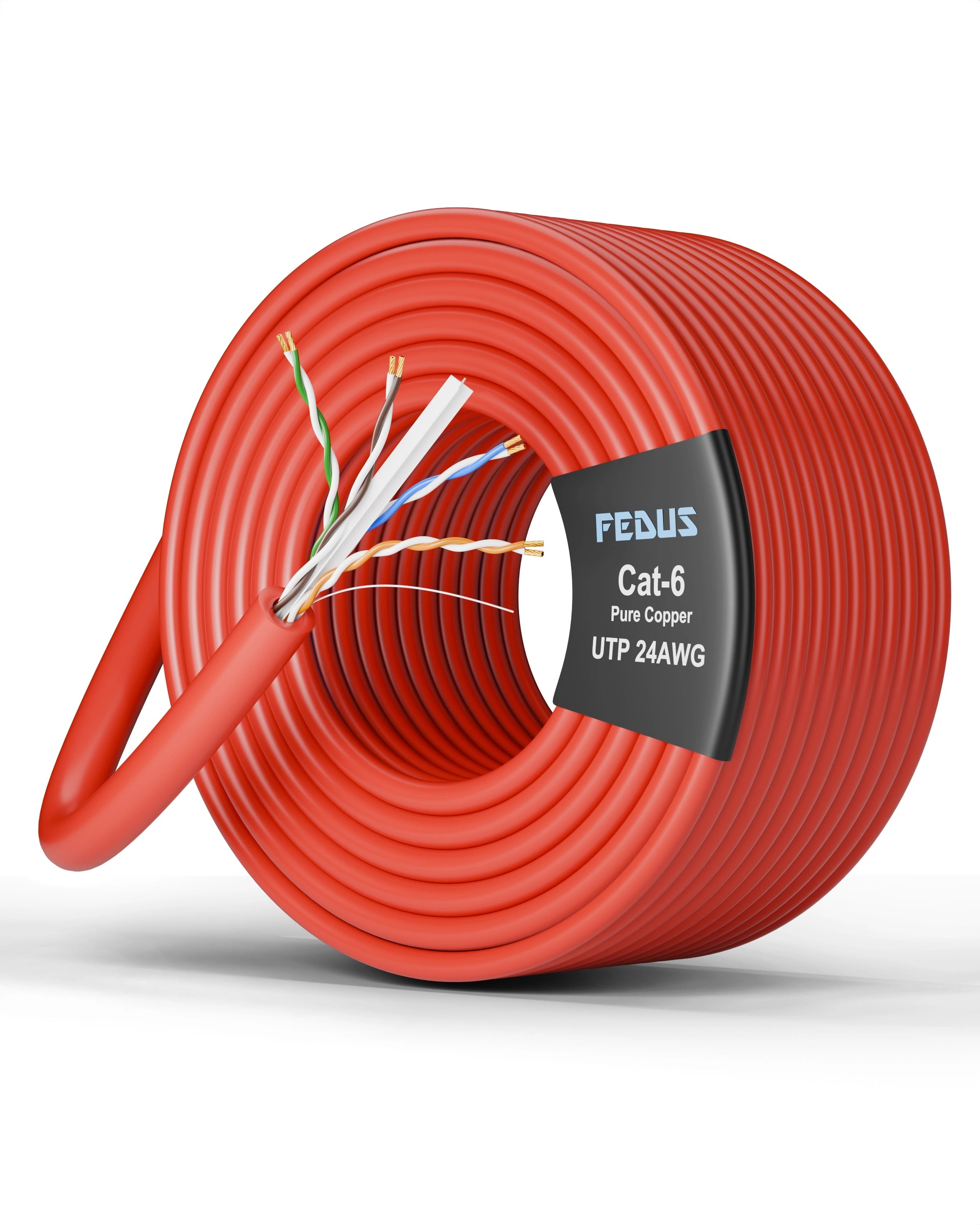 CAT6 24AWG Pure Copper UTP Networking Cable FEDUS