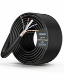 FEDUS CAT6 24AWG x 4Pair Pure Copper UTP Networking FRPVC Cable 200M Heavy Duty Ethernet Cable for CCTV Router Networking