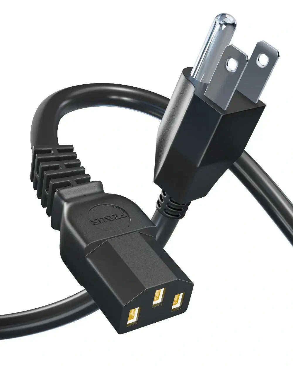 FEDUS 1.8 Meter Type B USA/Canada/Japan/America Universal Computer Monitor Power Cord, type B to C13 Power Cable for Monitor, PC, Desktop, Printer, Scanner, 10Amps 18 AWG GA NEMA 5-15P to IEC13 Cheeku Technologies