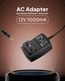 Fedus 12V 1A DC Power Supply Adapter, Smps For Lcd Monitor, Tv, Pos Machines, Led Strip, Set Top Boxes, Cctv Cameras, [12 Volt, 1 A Power, Black, 2.5Mm X 5.5Mm Jack]