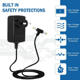 FEDUS 12V 2A DC Power Adapter, Power Supply, SMPS for LCD Monitor, TV, LED Strip, CCTV, 12 Volt 2 A Power Adapter, AC Input 100-240V DC Output 12 Volt 2 A - 2.5mm x 5.5mm Jack, Black