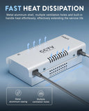 FEDUS 12V DC Metal Body CCTV Power Supply for 4 Channel Security Cameras | 12Volt 3A High Efficiency SMPS Adapter with Voltage Booster for Long Distance for Video Surveillance Dome & Bullet Camera