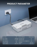 FEDUS 12V DC Metal Body CCTV Power Supply for 8 Channel Security Cameras | 12Volt 5A High Efficiency SMPS Adapter with Voltage Booster for Long Distance for Video Surveillance Dome & Bullet Camera