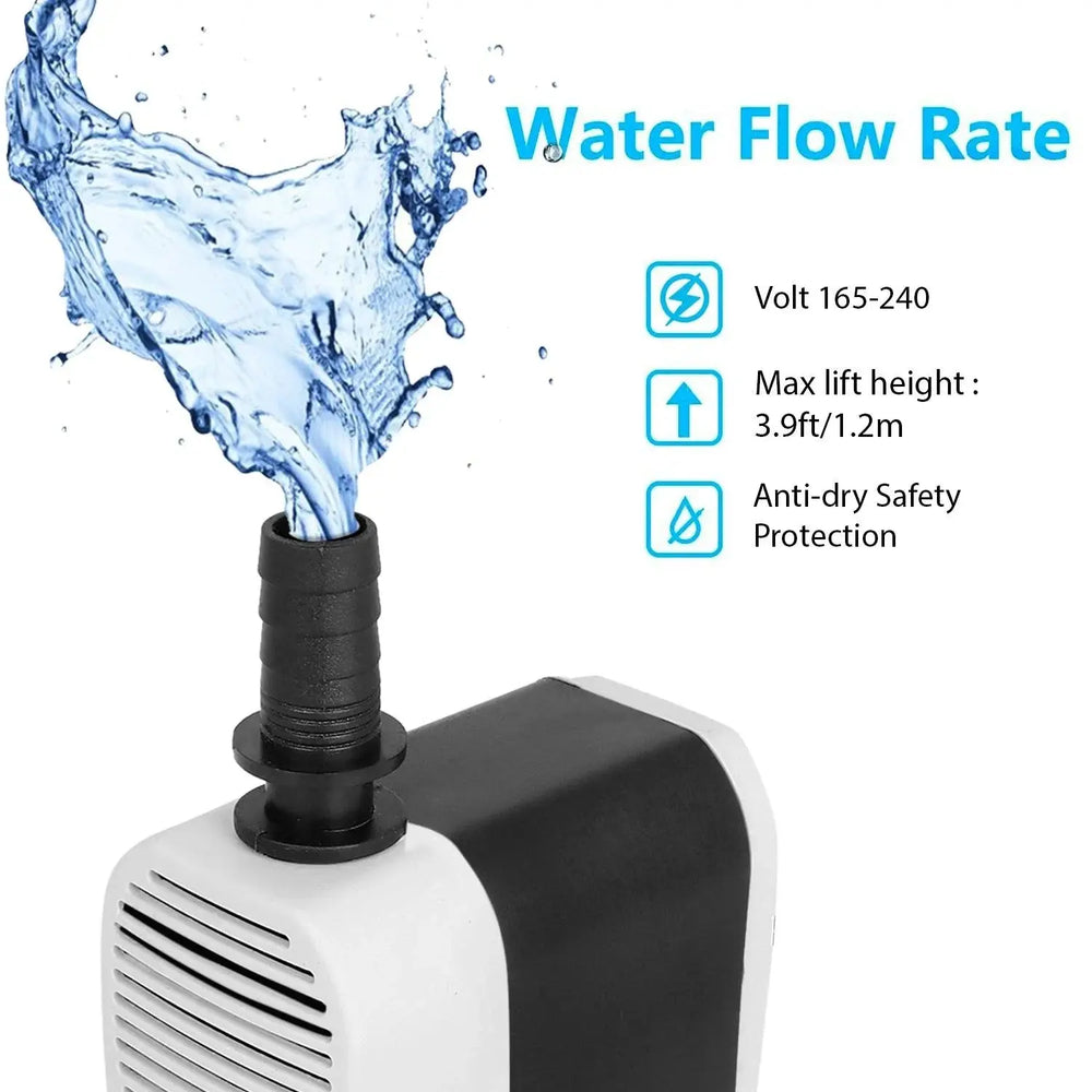 FEDUS 14-Watt Water Lifting Submersible Pump for Aquarium, Fountains, Desert Air Coolers, Pond Pump Submersible FEDUS