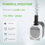 FEDUS 14-Watt Water Lifting Submersible Pump for Aquarium, Fountains, Desert Air Coolers, Pond Pump Submersible