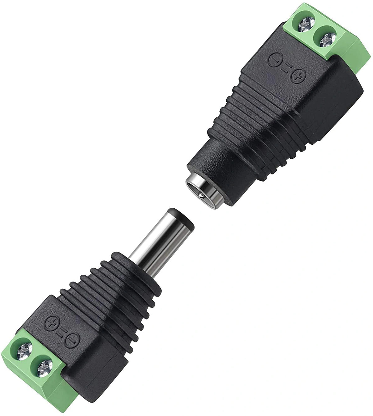 FEDUS 15 Pairs DC Power Jack Plug Adapter Connector,12V, 24V Male +Female 2.1 X 5.5MM DC Power Terminal Barrel connector for CCTV Camera/Led Strip Light, DVR, Car Rearview Monitor System