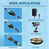 FEDUS 15 Pairs DC Power Jack Plug Adapter Connector,12V, 24V Male +Female 2.1 X 5.5MM DC Power Terminal Barrel connector for CCTV Camera/Led Strip Light, DVR, Car Rearview Monitor System