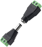 FEDUS 15 Pairs DC Power Jack Plug Adapter Connector,12V, 24V Male +Female 2.1 X 5.5MM DC Power Terminal Barrel connector for CCTV Camera/Led Strip Light, DVR, Car Rearview Monitor System