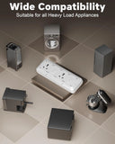 FEDUS 16amp 3000 Watts Extension Board Heavy Duty High Load Capacity Electric Power Cord with 2 Socket 2 Switch, for Oven, EV Charger Charging, Iron Press, Induction Stove, AC