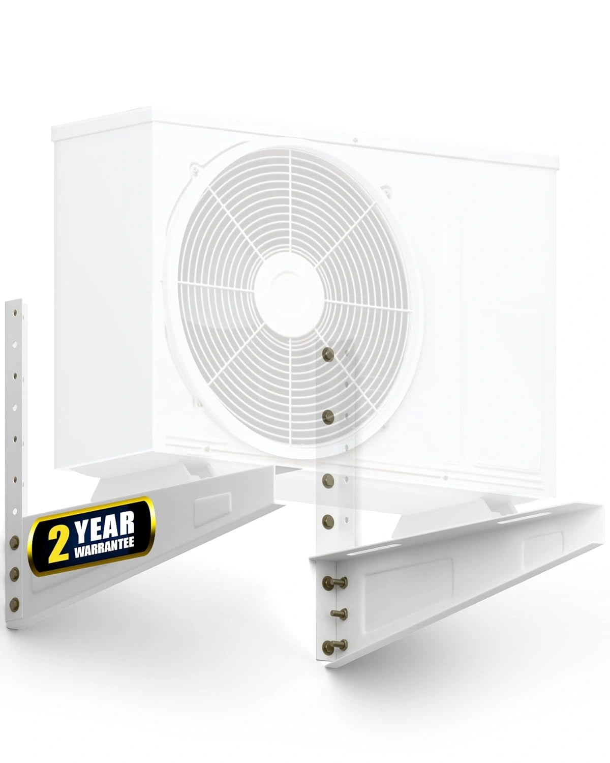 FEDUS 16inches Heavy Duty Air Conditioner Outdoor AC Stand, Outdoor Unit AC wall Mounting Bracket Stand for 1 Ton, 1.1 Ton, 1.2 Ton, 1.5 Ton, 2 Ton AC, HVAC, Compressor Split ( 300kg Weight Capacity) FEDUS