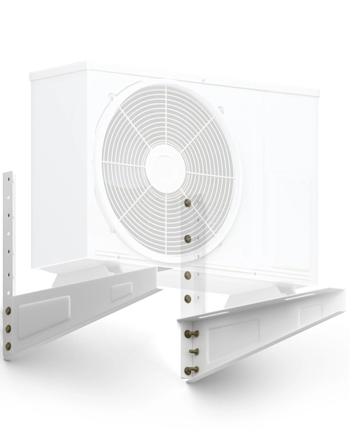 FEDUS 18 inches Heavy Duty Air Conditioner Outdoor AC Stand, Outdoor unit AC wall Mounting Bracket Stand for 1 Ton, 1.1 Ton, 1.2 Ton, 1.5 Ton, 2 Ton AC, HVAC, Compressor Split ( 300kg weight capacity) FEDUS