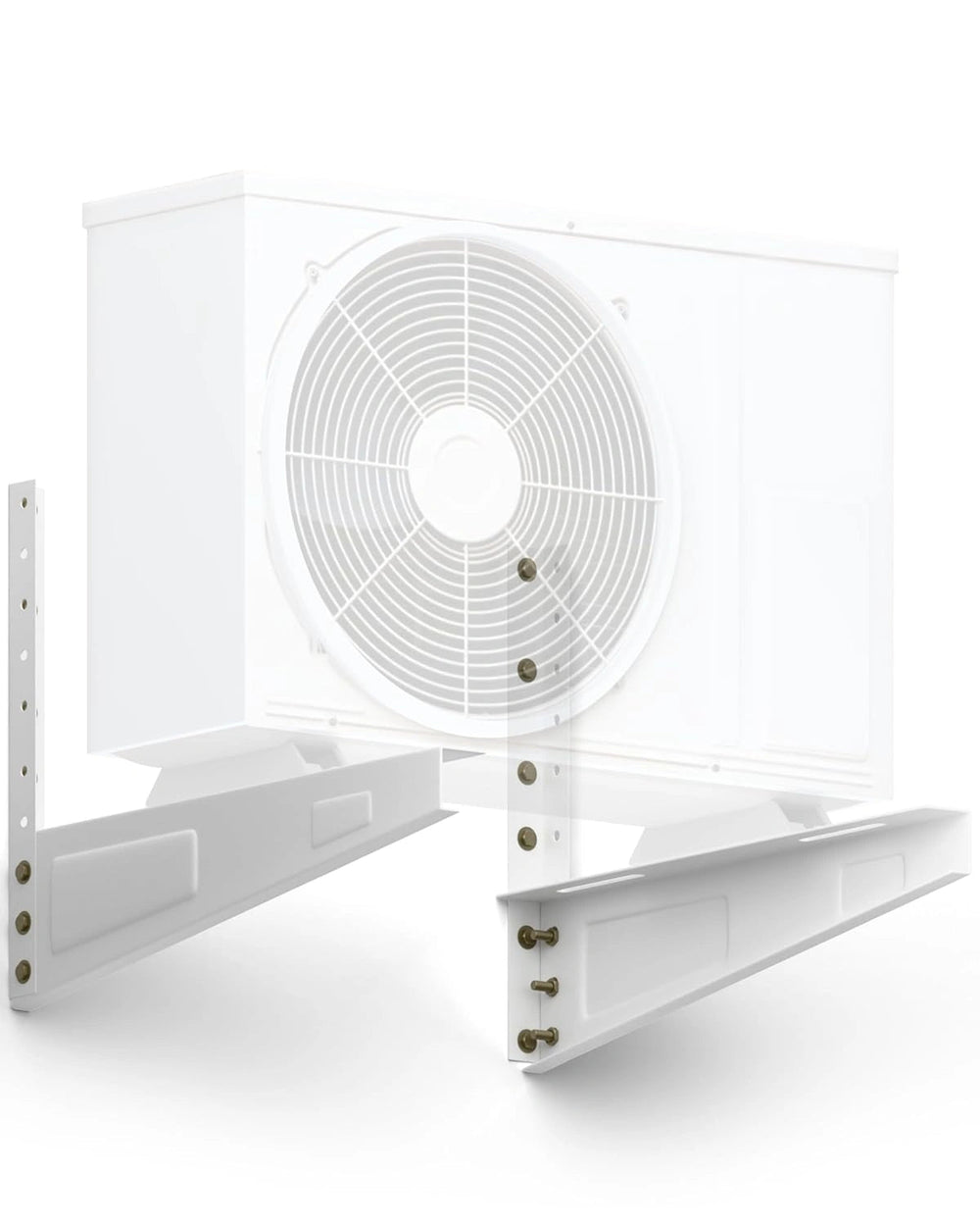 FEDUS 18 inches Heavy Duty Air Conditioner Outdoor AC Stand, Outdoor unit AC wall Mounting Bracket Stand for 1 Ton, 1.1 Ton, 1.2 Ton, 1.5 Ton, 2 Ton AC, HVAC, Compressor Split ( 300kg weight capacity) FEDUS